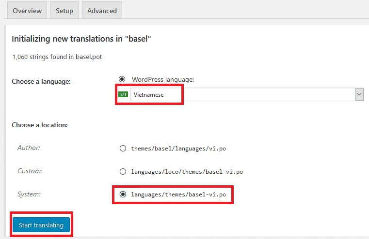 Hướng dẫn Việt hóa theme WordPress bằng plugin Loco Translate Hướng dẫn Việt hóa theme WordPress bằng plugin Loco Translate