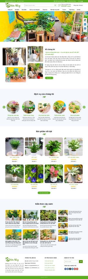 Theme wordpress cây xanh 3