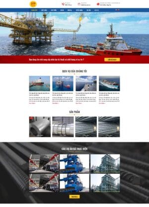 Theme wordpress công ty cơ khí chế tạo