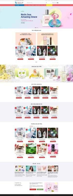 Theme wordpress shop mỹ phẩm 4