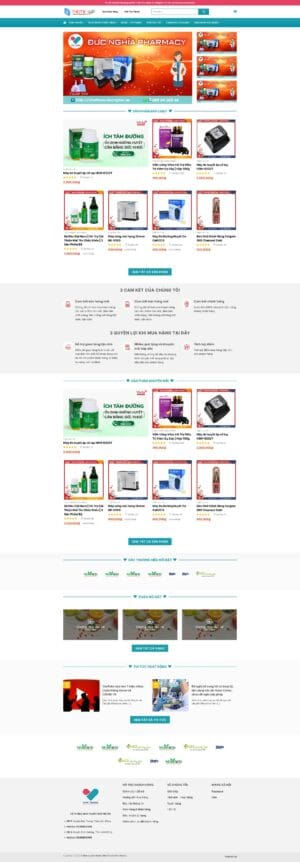 Theme wordpress nhà thuốc 01