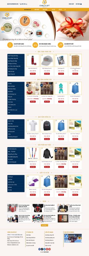 Theme wordpress bán quà tặng