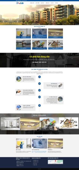 Theme WordPress dịch vụ sửa nhà