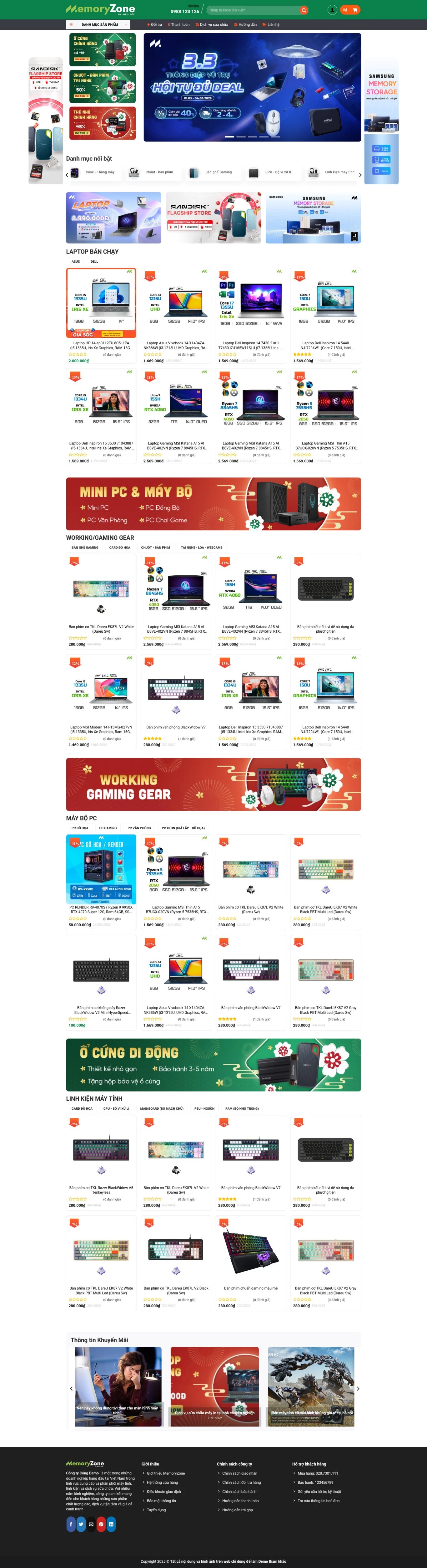 Theme wordpress bán máy tính 12