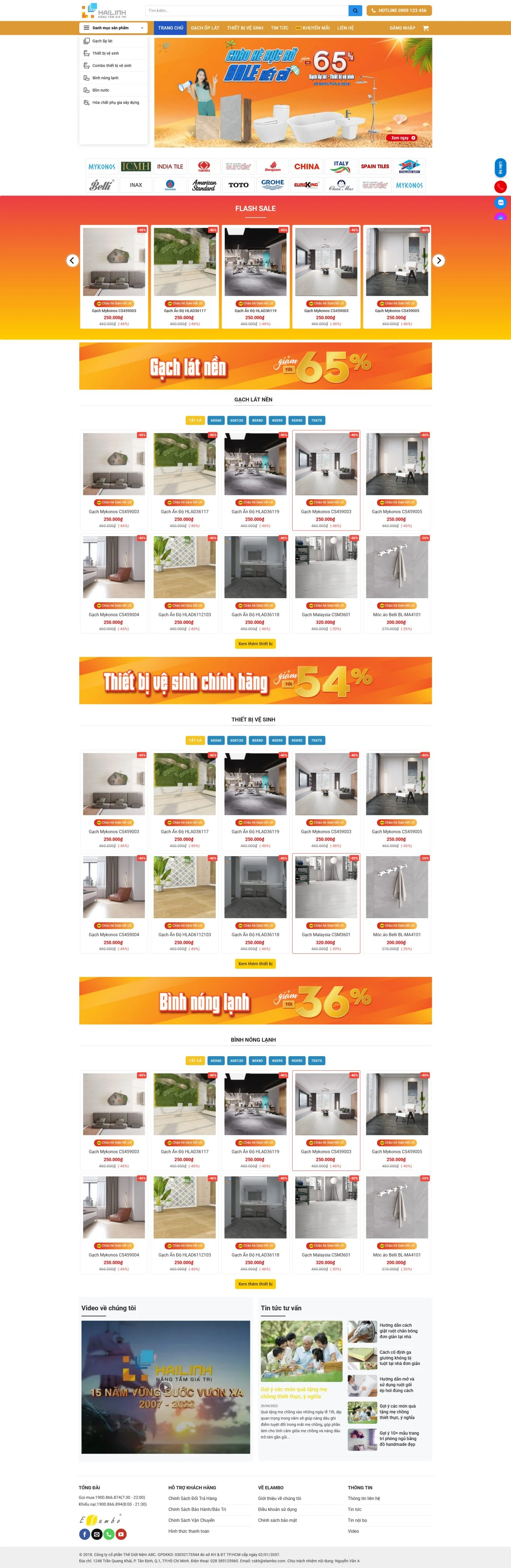 Theme wordpress bán gạch và thiết bị vệ sinh 3